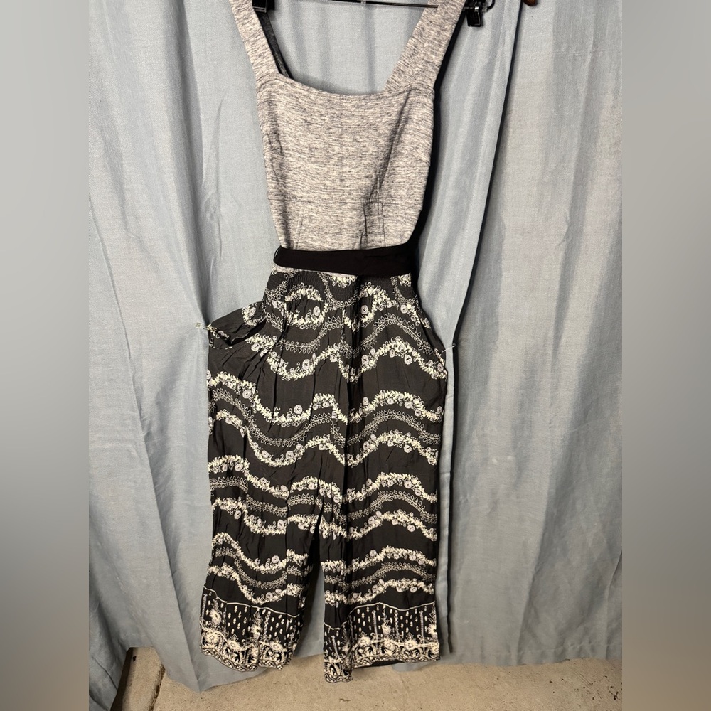 Stylish Black and White Women's Jumpsuit